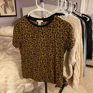 Cheetah print t shirt